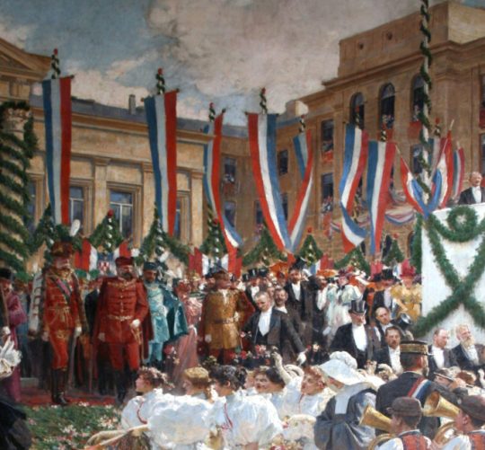 vlaho bukovac Živio kralj detalj